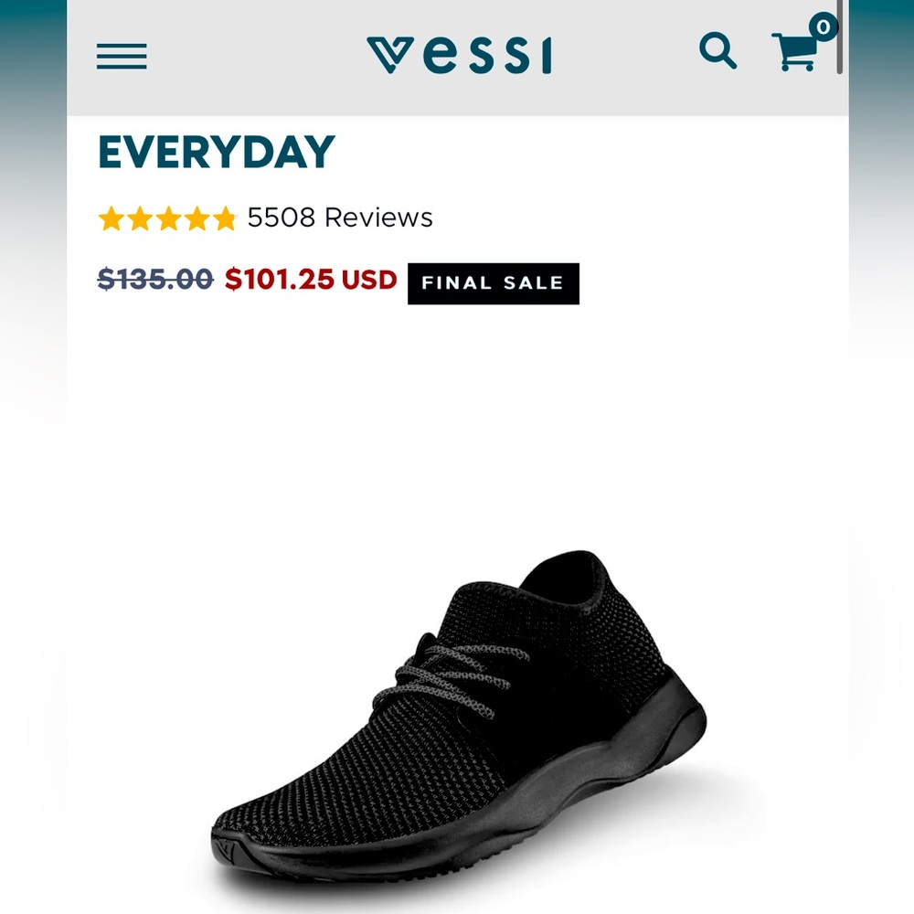 Men Vessi waterproof everyday size 12 hardly worn.